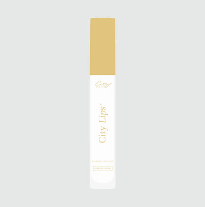 City Beauty City Lips Clear - Plumping Lip Gloss - Hydrate & Volumize - High Shine Lip Plumper - Hyaluronic Acid & Peptides Visibly Smooth Lip Wrinkles - Cruelty-Free (Clear, Pack of 1)