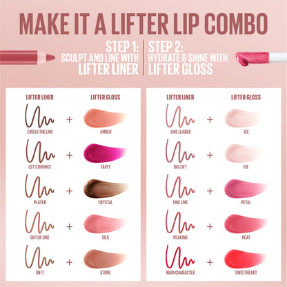 Maybelline Lifter Gloss, Hydrating Lip Gloss with Hyaluronic Acid, High Shine for Plumper Looking Lips, Stone, Rosey Neutral, 0.18 Ounce