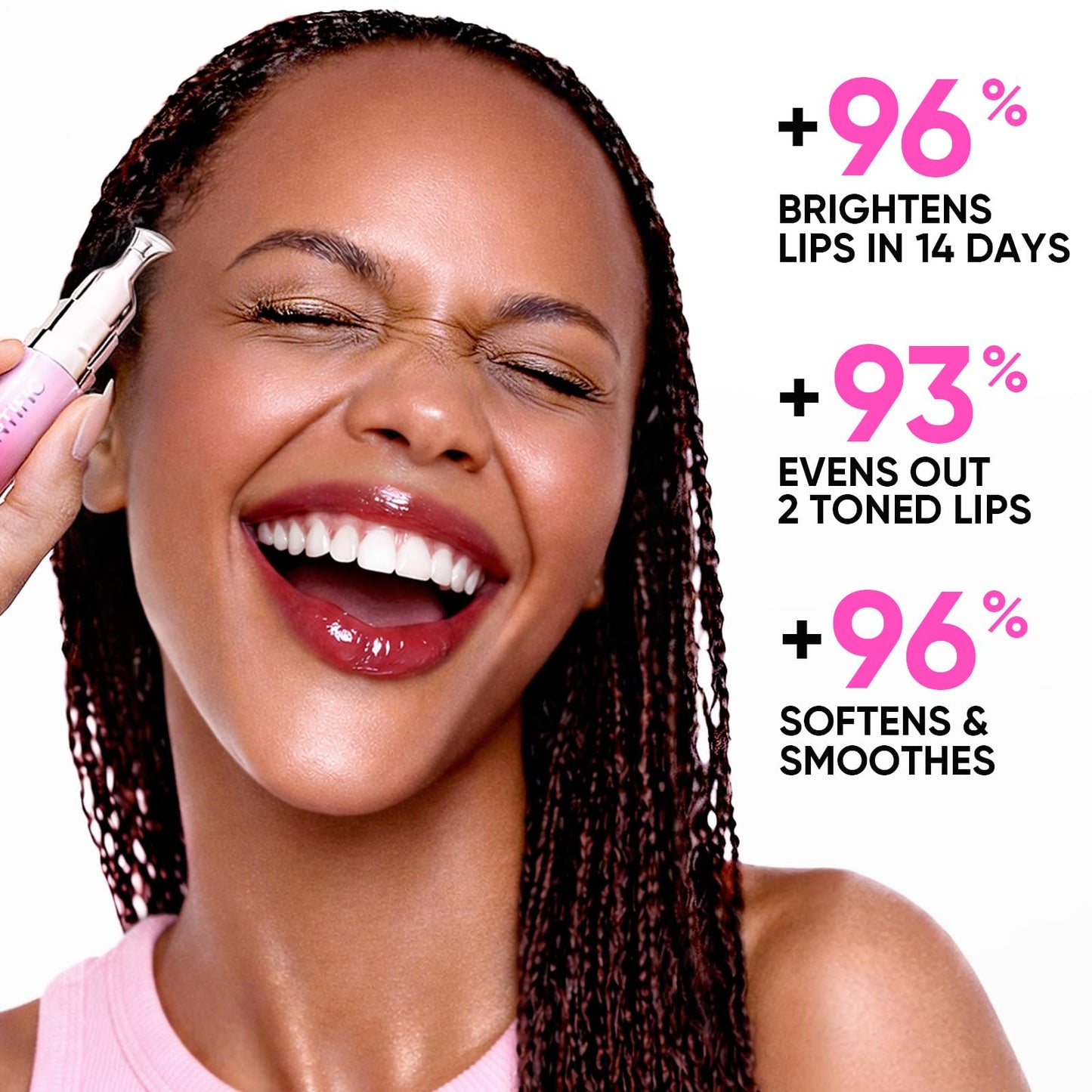SKINTIFIC Peptide Brightening Lip Serum, Hydrating & Plumping Tinted Lip Gloss, Moisturizing Lip Balm with Polypeptides & Squalane for Glossy Sheer, Smooth Lips(00 Clear)